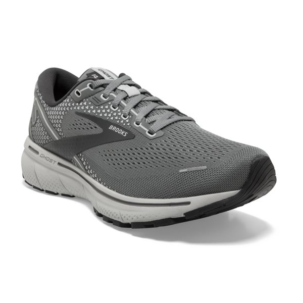 Brooks Ghost 14 Men's Road Running Shoes Grey / White | NZ-153890