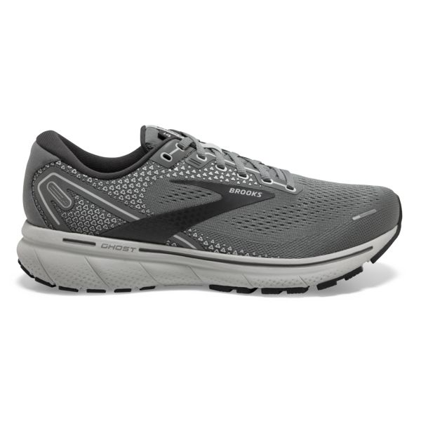 Brooks Ghost 14 Men\'s Road Running Shoes Grey / White | NZ-153890