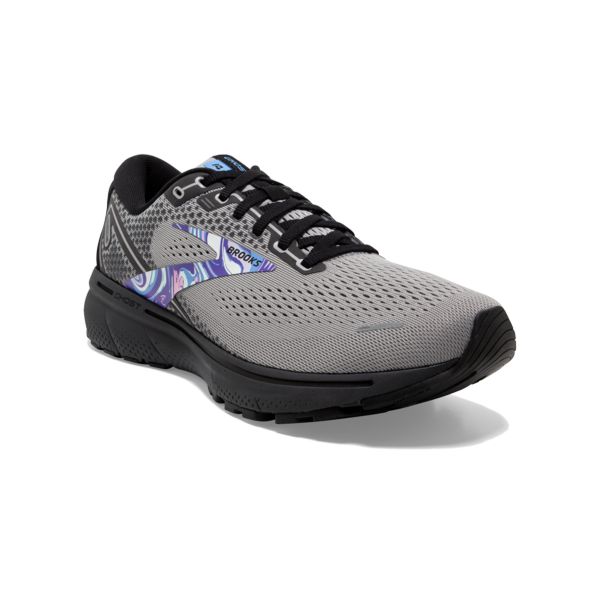 Brooks Ghost 14 Men's Road Running Shoes Grey / Black / Purple | NZ-203945