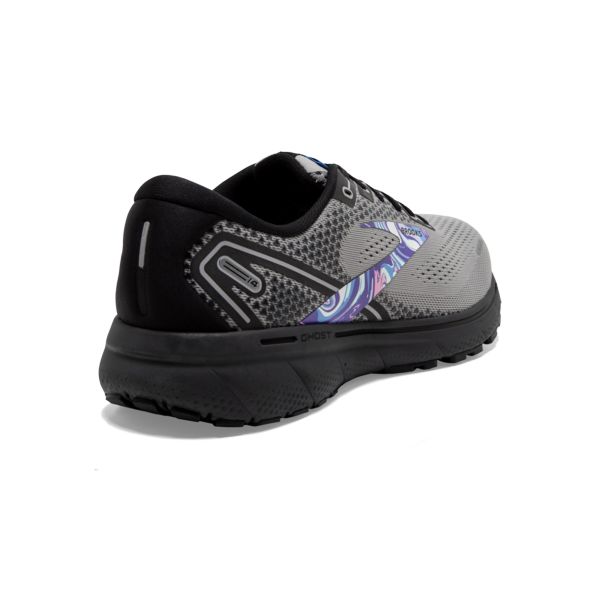 Brooks Ghost 14 Men's Road Running Shoes Grey / Black / Purple | NZ-203945