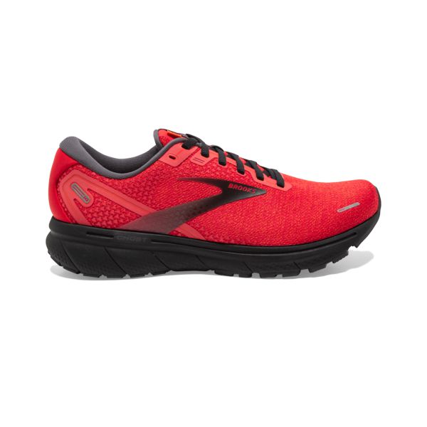 Brooks Ghost 14 Men\'s Road Running Shoes Pink / Red / Black | NZ-25198