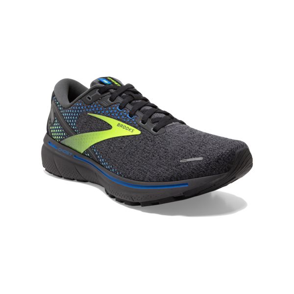 Brooks Ghost 14 Men's Road Running Shoes Grey / Yellow / Blue | NZ-498671