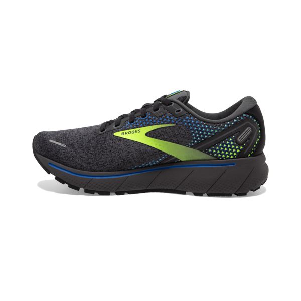 Brooks Ghost 14 Men's Road Running Shoes Grey / Yellow / Blue | NZ-498671