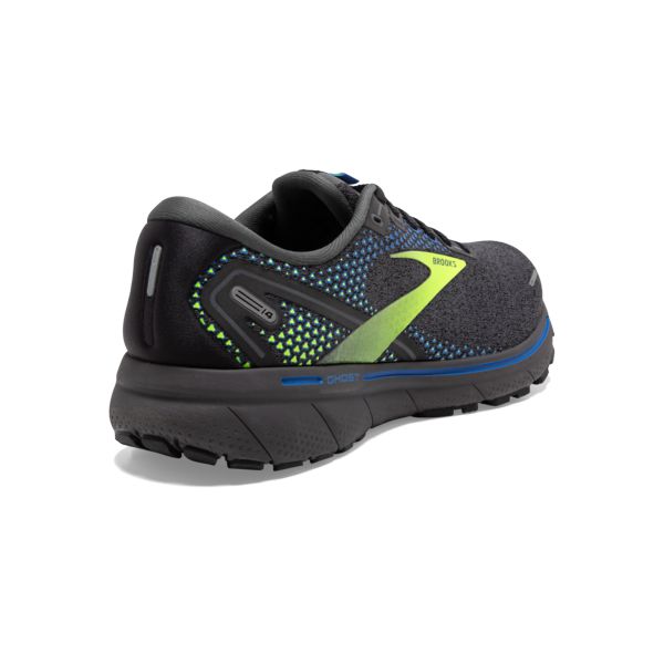 Brooks Ghost 14 Men's Road Running Shoes Grey / Yellow / Blue | NZ-498671