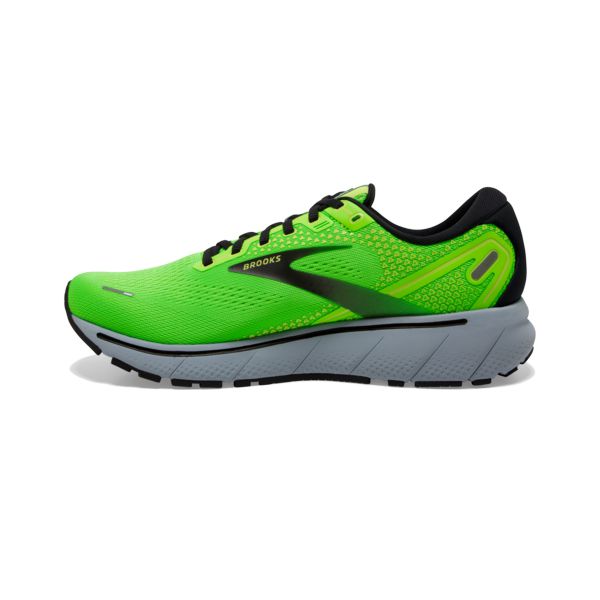 Brooks Ghost 14 Men's Road Running Shoes Green / Black / Grey | NZ-639172