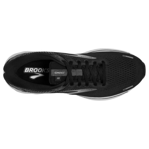 Brooks Ghost 14 Men's Road Running Shoes Black / White / Silver | NZ-654908