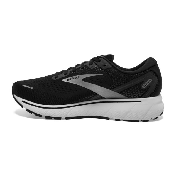 Brooks Ghost 14 Men's Road Running Shoes Black / White / Silver | NZ-654908