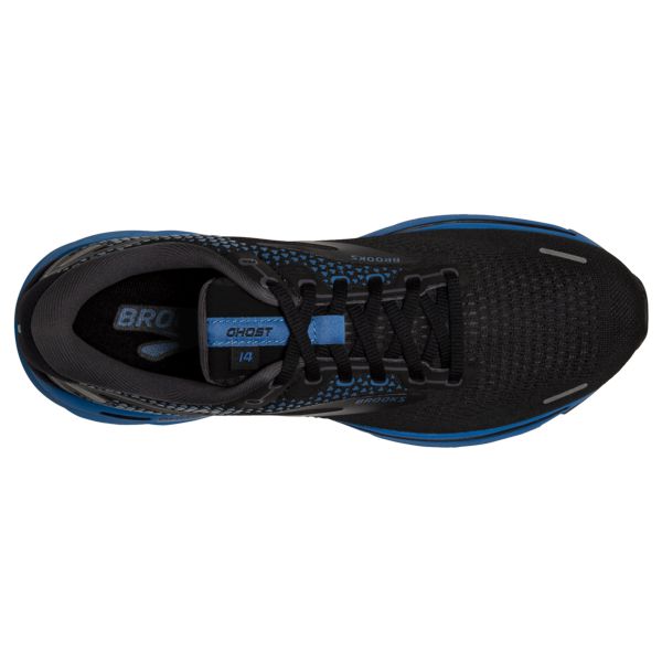 Brooks Ghost 14 Men's Road Running Shoes Black / Blue | NZ-689753