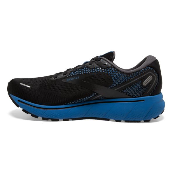 Brooks Ghost 14 Men's Road Running Shoes Black / Blue | NZ-689753