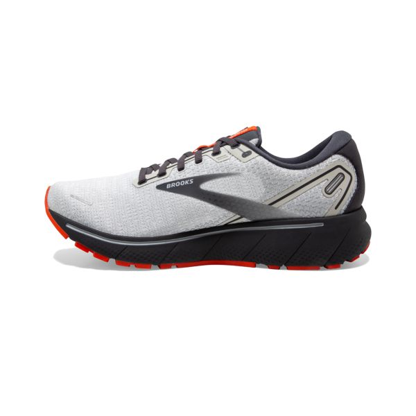 Brooks Ghost 14 Men's Road Running Shoes Grey / Black / Orange | NZ-741523