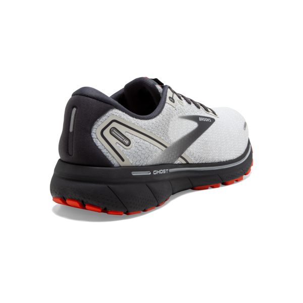 Brooks Ghost 14 Men's Road Running Shoes Grey / Black / Orange | NZ-741523