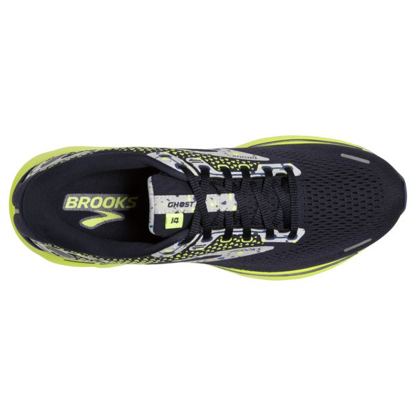 Brooks Ghost 14 Men's Road Running Shoes Navy / Grey / Yellow | NZ-803645