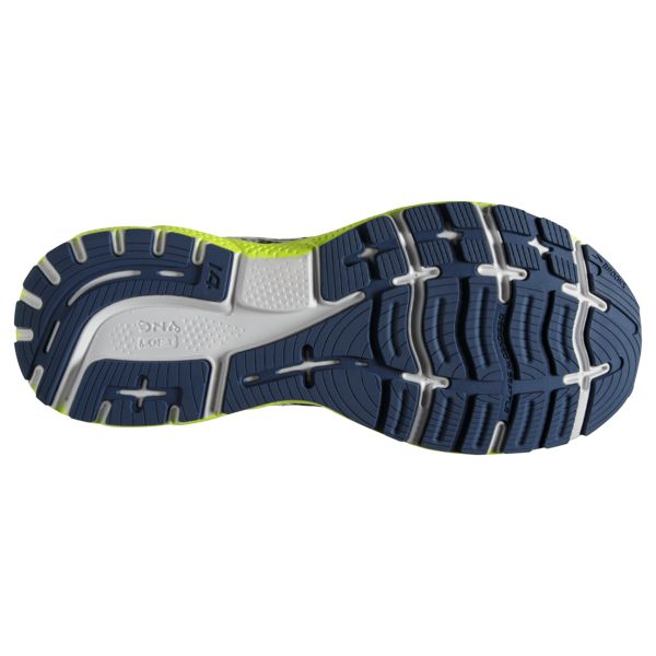 Brooks Ghost 14 Men's Road Running Shoes Navy / Grey / Yellow | NZ-803645