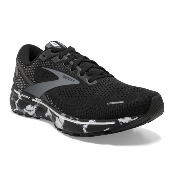 Brooks Ghost 14 Men's Road Running Shoes Black / Grey / White | NZ-903821