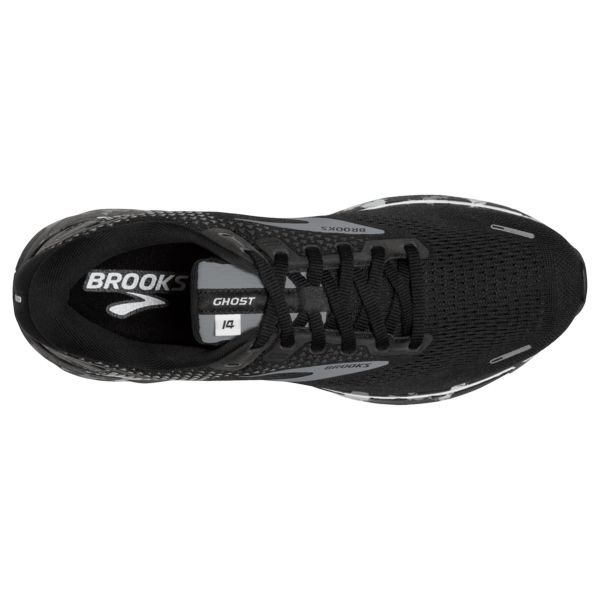 Brooks Ghost 14 Men's Road Running Shoes Black / Grey / White | NZ-903821