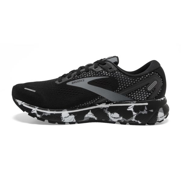 Brooks Ghost 14 Men's Road Running Shoes Black / Grey / White | NZ-903821