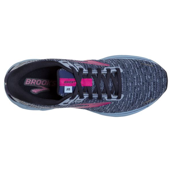 Brooks Ghost 14 Women's Road Running Shoes Blue / Red | NZ-208365