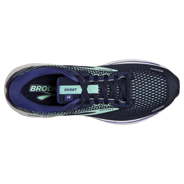 Brooks Ghost 14 Women's Road Running Shoes Navy / White | NZ-21375