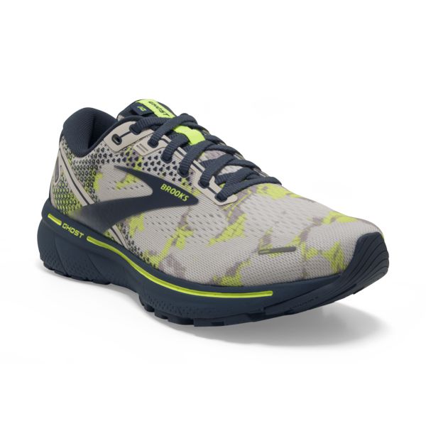 Brooks Ghost 14 Women's Road Running Shoes Grey / Navy / Yellow | NZ-409312