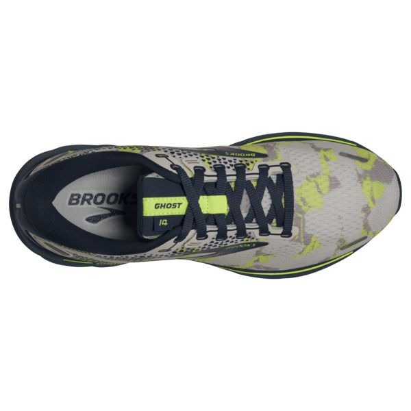 Brooks Ghost 14 Women's Road Running Shoes Grey / Navy / Yellow | NZ-409312