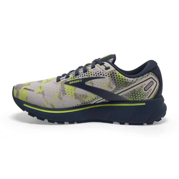 Brooks Ghost 14 Women's Road Running Shoes Grey / Navy / Yellow | NZ-409312