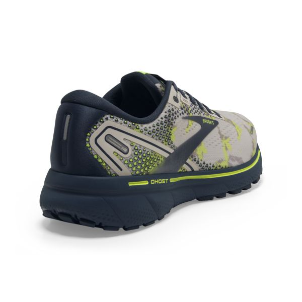 Brooks Ghost 14 Women's Road Running Shoes Grey / Navy / Yellow | NZ-409312