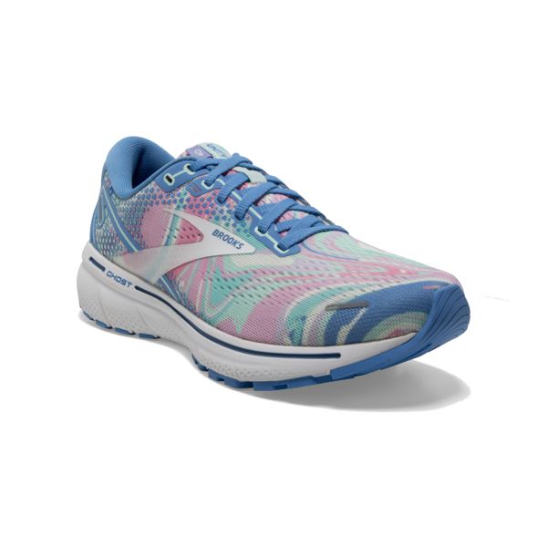 Brooks Ghost 14 Women's Road Running Shoes Blue / Pink / White | NZ-428591