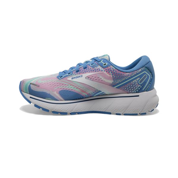 Brooks Ghost 14 Women's Road Running Shoes Blue / Pink / White | NZ-428591