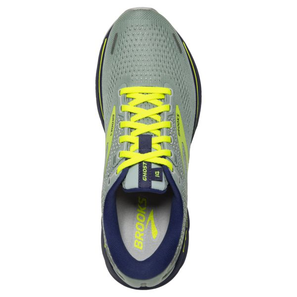 Brooks Ghost 14 Women's Road Running Shoes Blue / Green / Yellow | NZ-481967