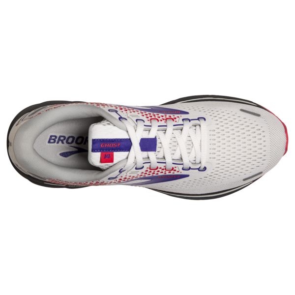 Brooks Ghost 14 Women's Road Running Shoes White / Purple / Coral | NZ-516973