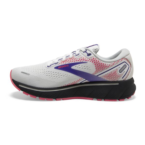 Brooks Ghost 14 Women's Road Running Shoes White / Purple / Coral | NZ-516973