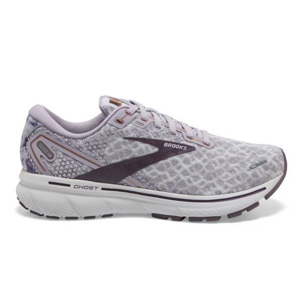 Brooks Ghost 14 Women\'s Road Running Shoes Grey / Purple | NZ-719280