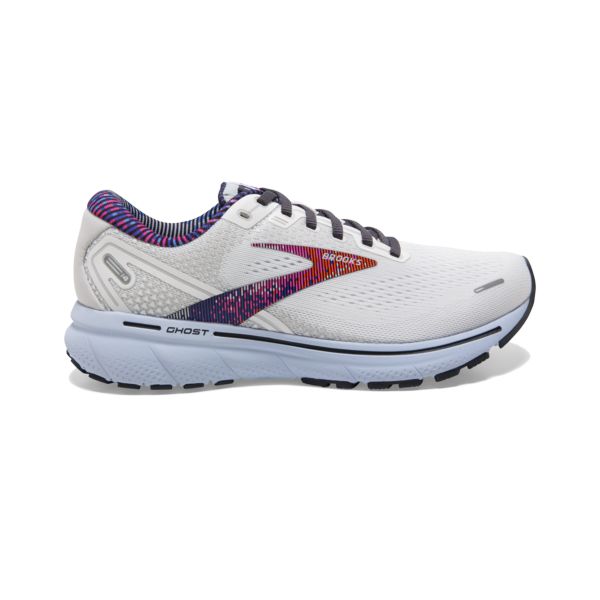 Brooks Ghost 14 Women\'s Road Running Shoes White / Multicolor | NZ-724165