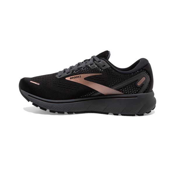 Brooks Ghost 14 Women's Road Running Shoes Black / Gold | NZ-729384