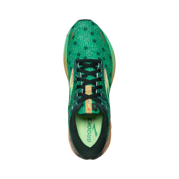 Brooks Ghost 14 Women's Road Running Shoes Green / Black / Gold | NZ-819465