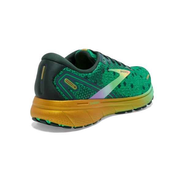 Brooks Ghost 14 Women's Road Running Shoes Green / Black / Gold | NZ-819465