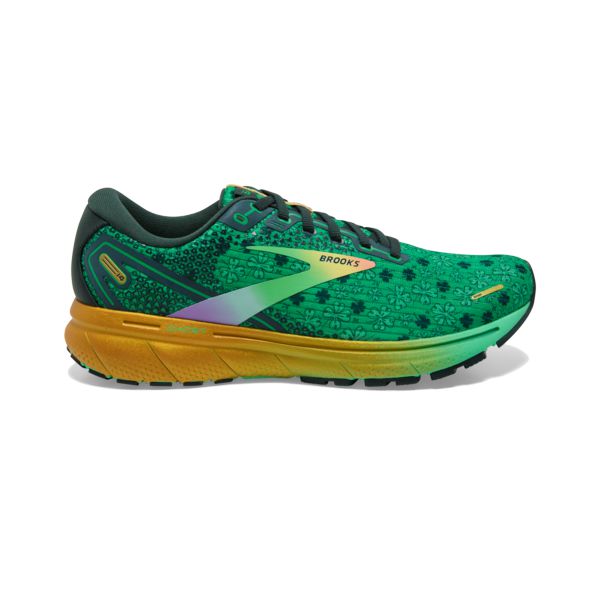 Brooks Ghost 14 Women\'s Road Running Shoes Green / Black / Gold | NZ-819465