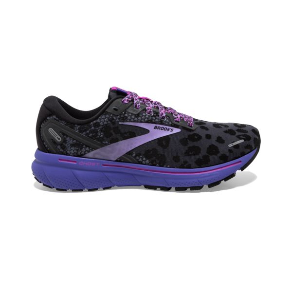 Brooks Ghost 14 Women\'s Road Running Shoes Black / Purple / Pink | NZ-86159