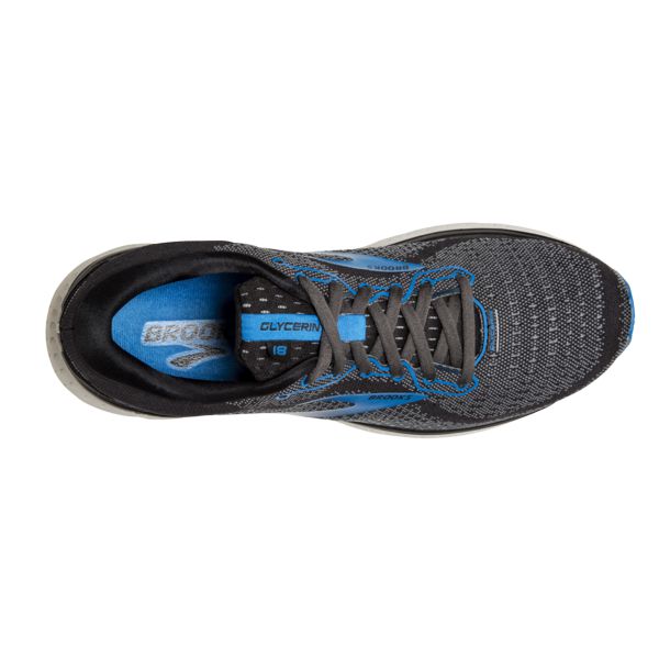 Brooks Glycerin 18 Men's Road Running Shoes Grey / Blue / White | NZ-604795