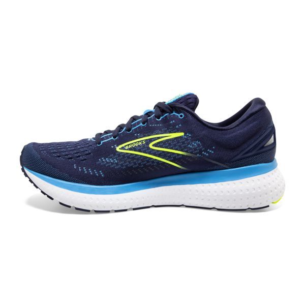 Brooks Glycerin 19 Men's Road Running Shoes Navy / Blue / Yellow | NZ-301926