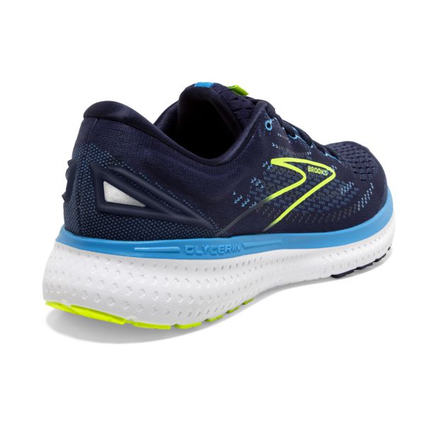 Brooks Glycerin 19 Men's Road Running Shoes Navy / Blue / Yellow | NZ-301926