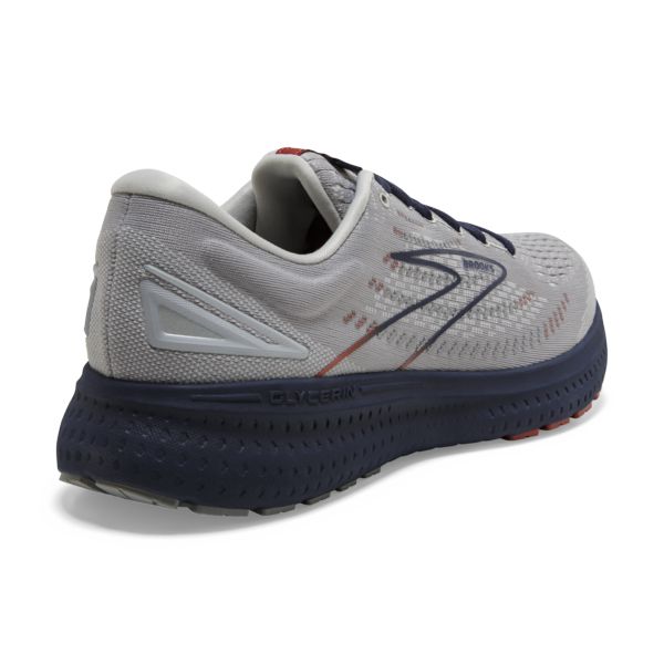 Brooks Glycerin 19 Men's Road Running Shoes Grey / Navy / Brown | NZ-396152