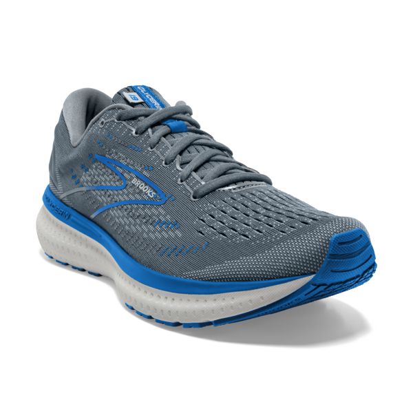 Brooks Glycerin 19 Men's Road Running Shoes Grey / Blue / White | NZ-891746