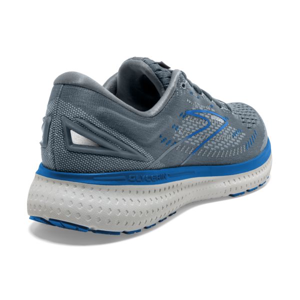 Brooks Glycerin 19 Men's Road Running Shoes Grey / Blue / White | NZ-891746