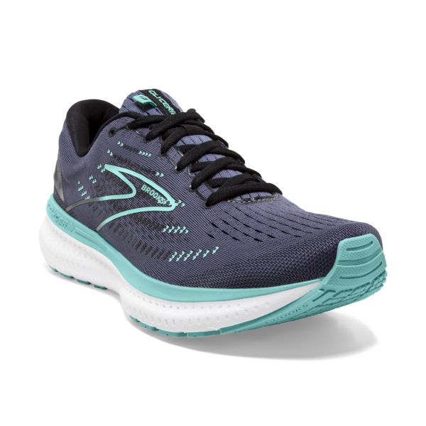 Brooks Glycerin 19 Women's Road Running Shoes Black / Blue / Green | NZ-416023