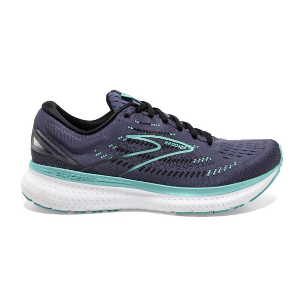 Brooks Glycerin 19 Women\'s Road Running Shoes Black / Blue / Green | NZ-416023