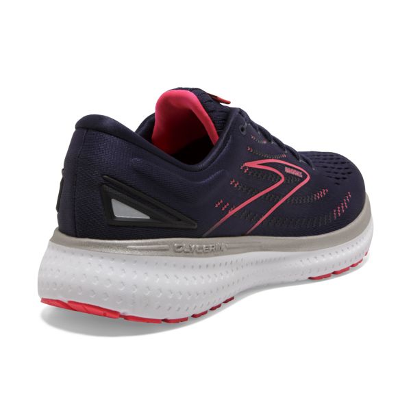 Brooks Glycerin 19 Women's Road Running Shoes Navy / Pink / White | NZ-437980