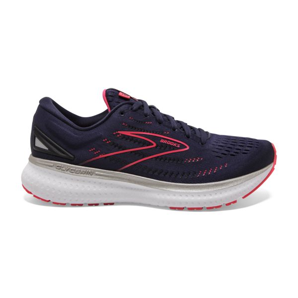 Brooks Glycerin 19 Women\'s Road Running Shoes Navy / Pink / White | NZ-437980