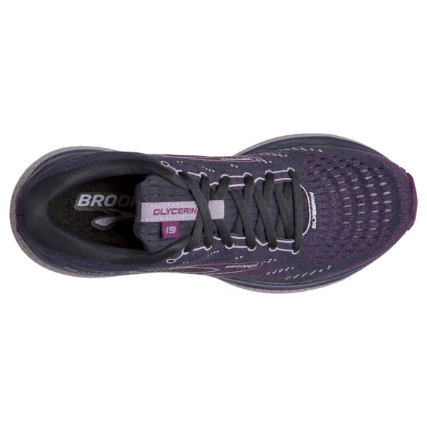 Brooks Glycerin 19 Women's Road Running Shoes Purple / Black / White | NZ-601984