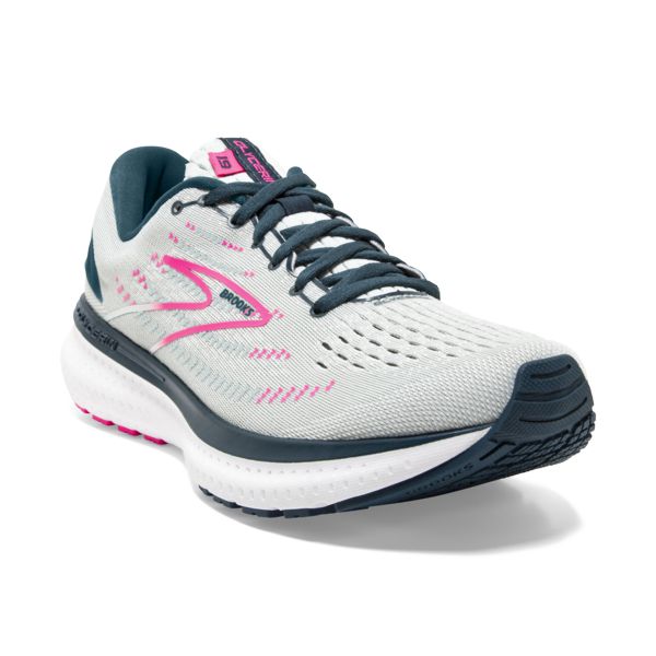 Brooks Glycerin 19 Women's Road Running Shoes Grey / Navy / Pink | NZ-914683